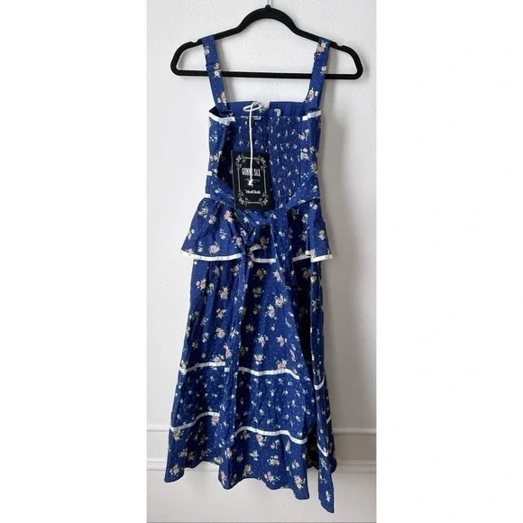 Modcloth Blue Floral Dress - Picture 4 of 7